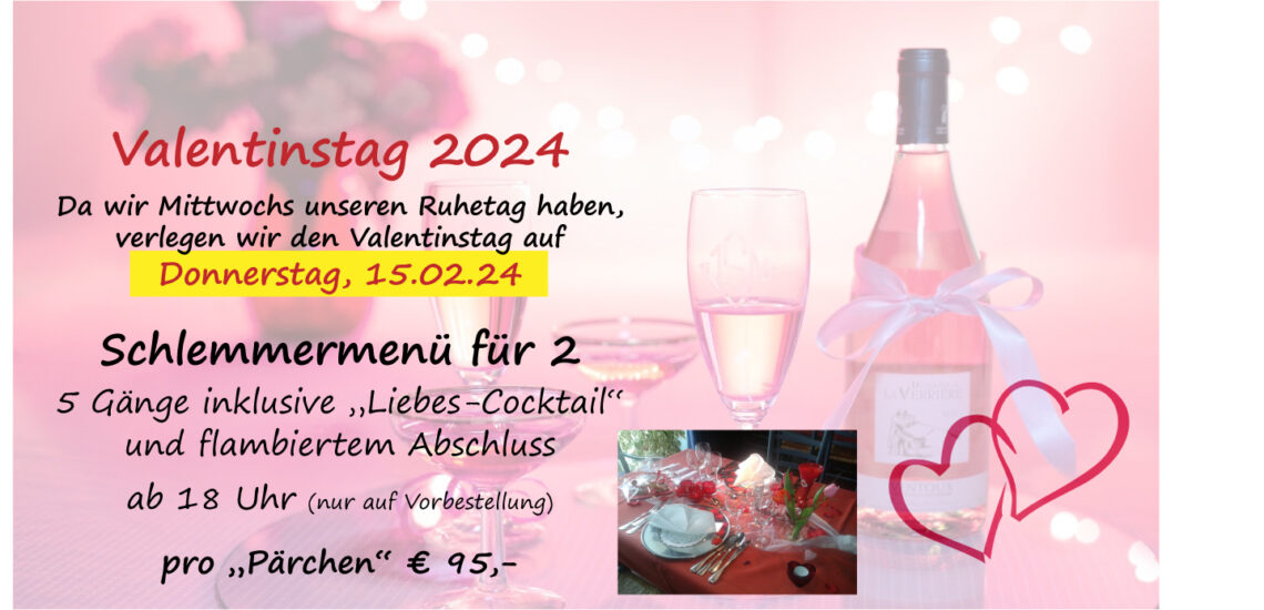 Valentinstag Zum Schwarzen B Ren Restaurant Hooksiel Wangerland